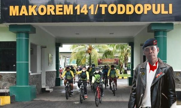 Keliling Kota Bone Danrem 141/Tp,  Olahraga Bersama Dengan Bersepeda 