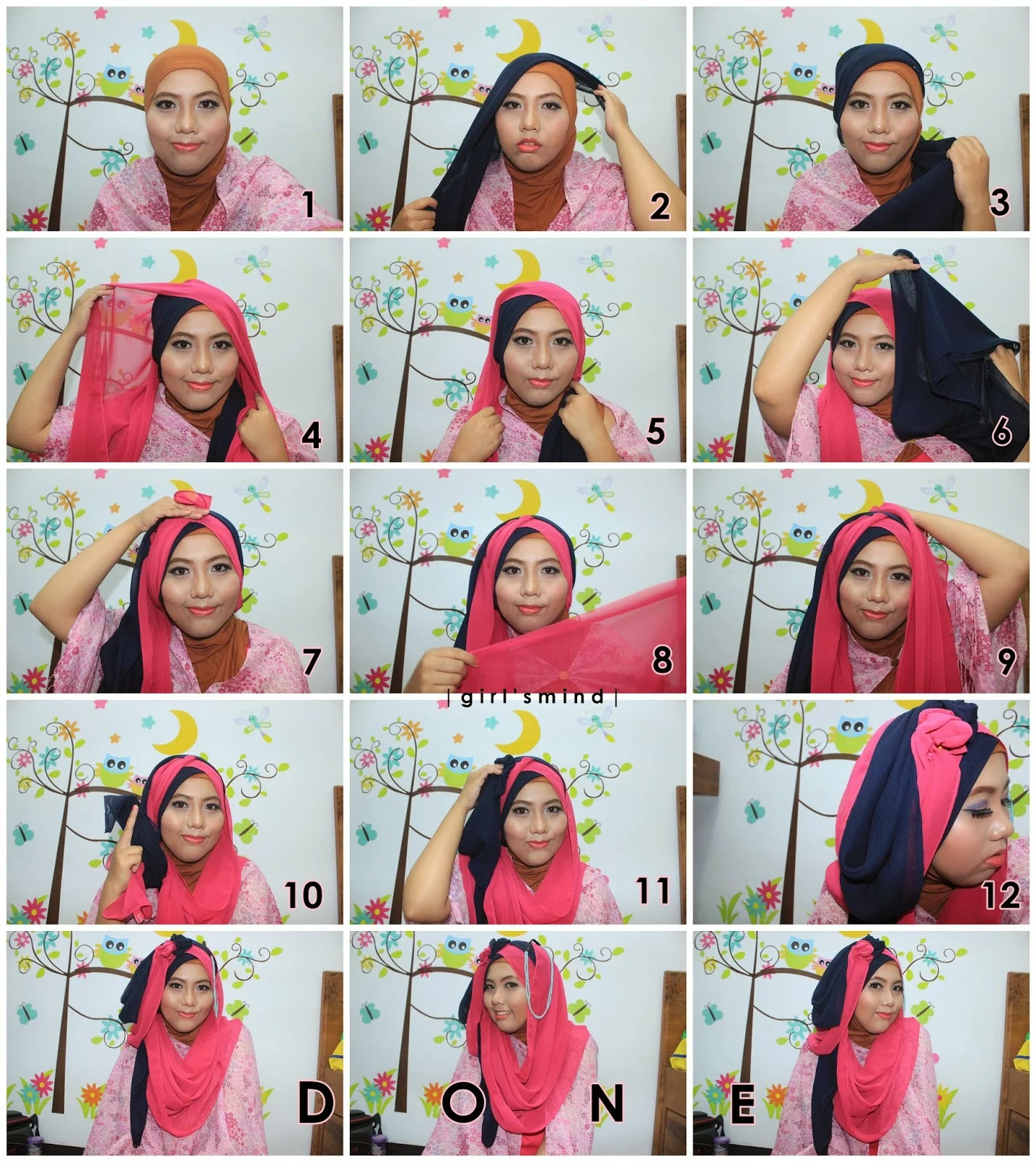 23 Gambar Menarik Tutorial Hijab Natural Untuk Kamu Tutorial Hijab