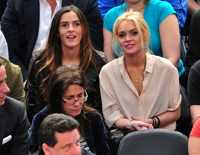 Lindsay Lohan Latest Pics At Madison Square Garden