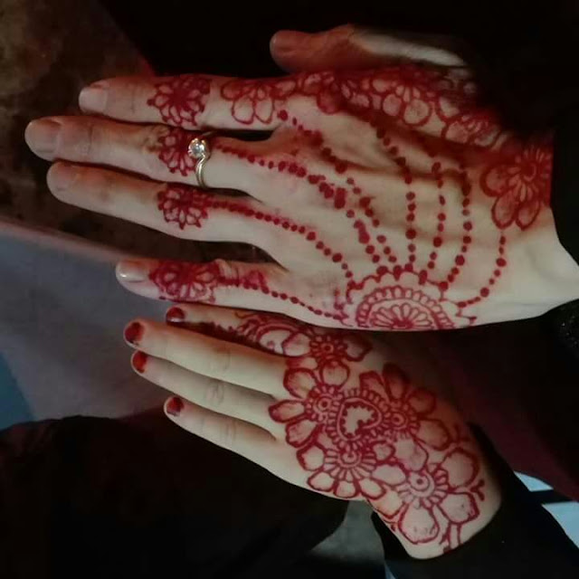 Contoh Gambar Henna  Tangan Simple Lengkap Kumpulan 