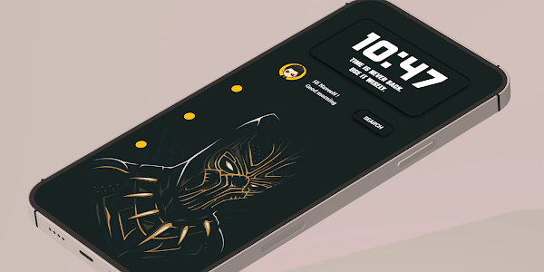 #273 Black Panther homescreen design
