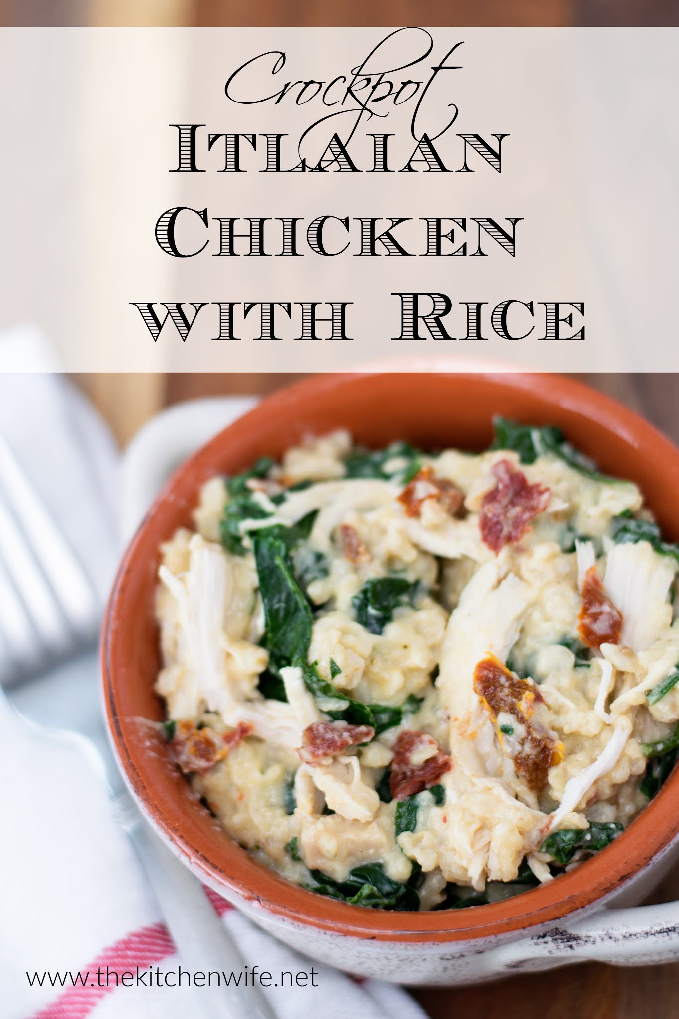 Crockpot Italian Chicken and Rice Recipe