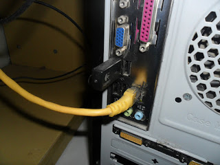 Contoh Port Ethernet pada Motherboard