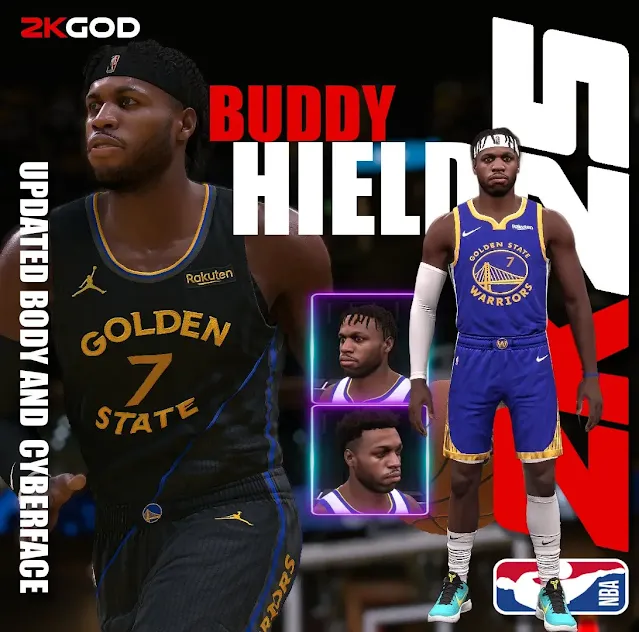 NBA 2K25 Buddy Hield Cyberface Update (2 Hairstyles)