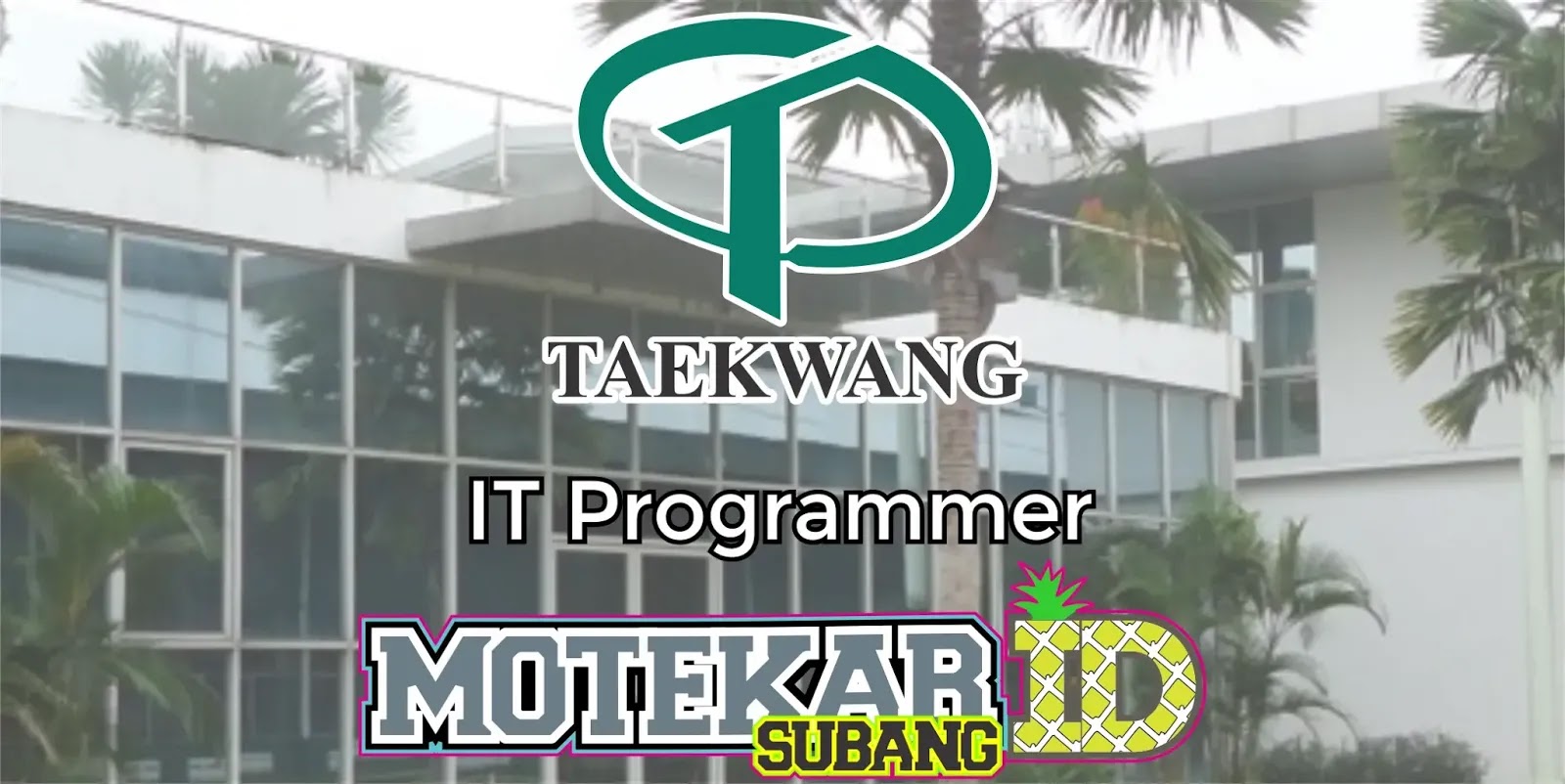 Info Loker It Programmer Pt Tk Industrial Indonesia 2019