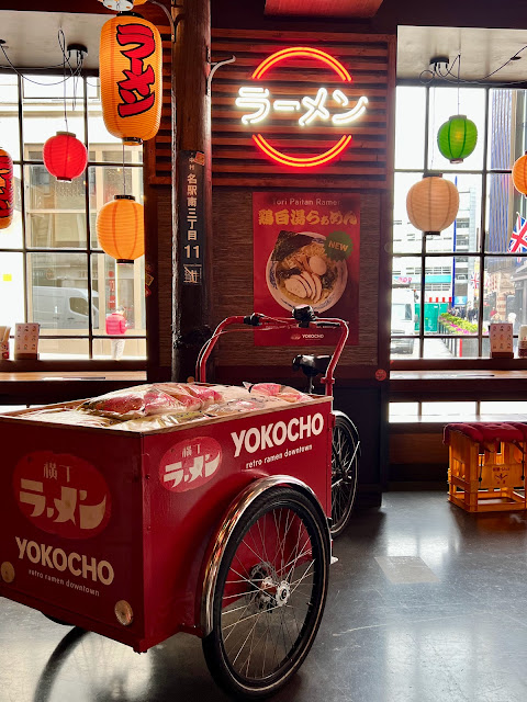 Interior of Panton Yokocho ramen bar, London