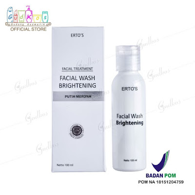 Jual ERTOS Facial Wash Brightening/ ERTO'S Facial Wash BPOM Original 100%