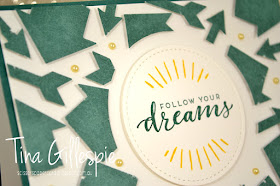 scissorspapercard, Stampin' Up!, Art With Heart, Colour Creations, Follow Your Dreams, Here Comes The Sun, Classic Garage DSP, Arrow Punch, Floating Frames