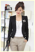 Model Baju Kerja  Blazer Wanita  Korea Beauty id