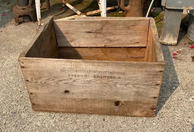 Photo of a vintage crate