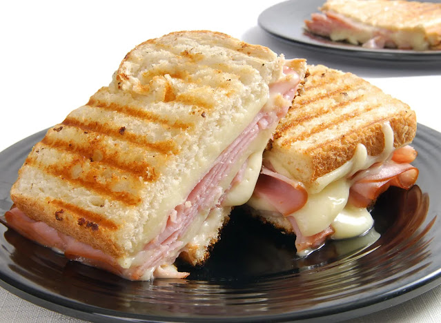 Grilled Ham and Cheese Sandwich at Home