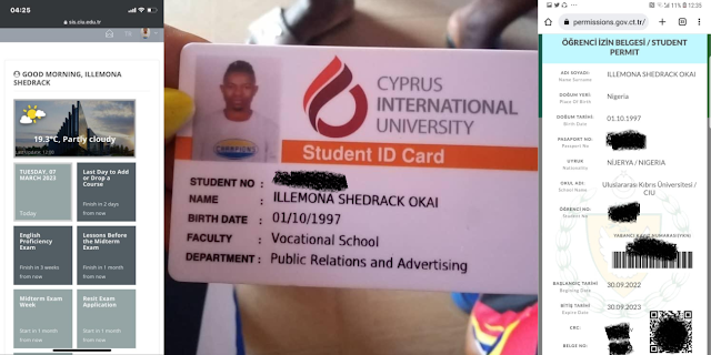 Nigerian student in north Cyprus might not be able to return after he was arrested and detained by police in Benin republic