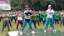 Kodim 0602/Serang Bersama Polresta Serang Laksanakan Senam Bersama 
