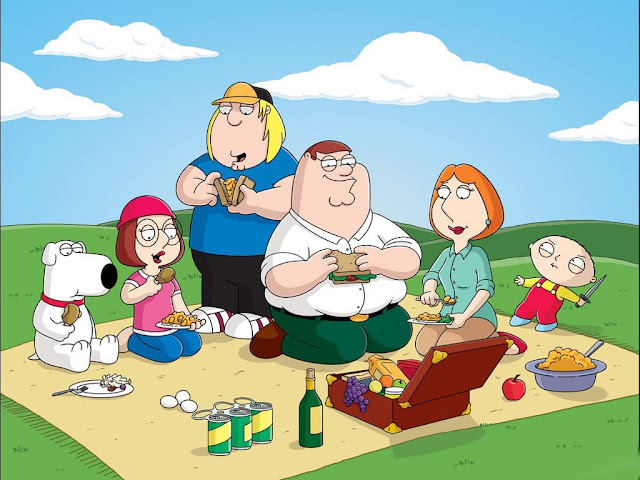 Wallpaper Family guy picnic cartoon