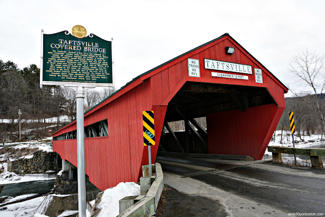 Puente Cubierto Taftsville Covered Bridge en Vermont