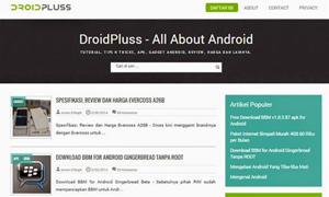 DroidPluss - Blogger Template Responsive