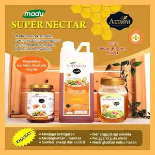 Madu Super Nectar Azzura Rasa Manis Kemasan 350 | 500 | 100 Gram