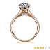 dc jewels Gold Plated & Stainless Steel Cubic Zirconia Adjustable Ring for Women(Rose Gold)