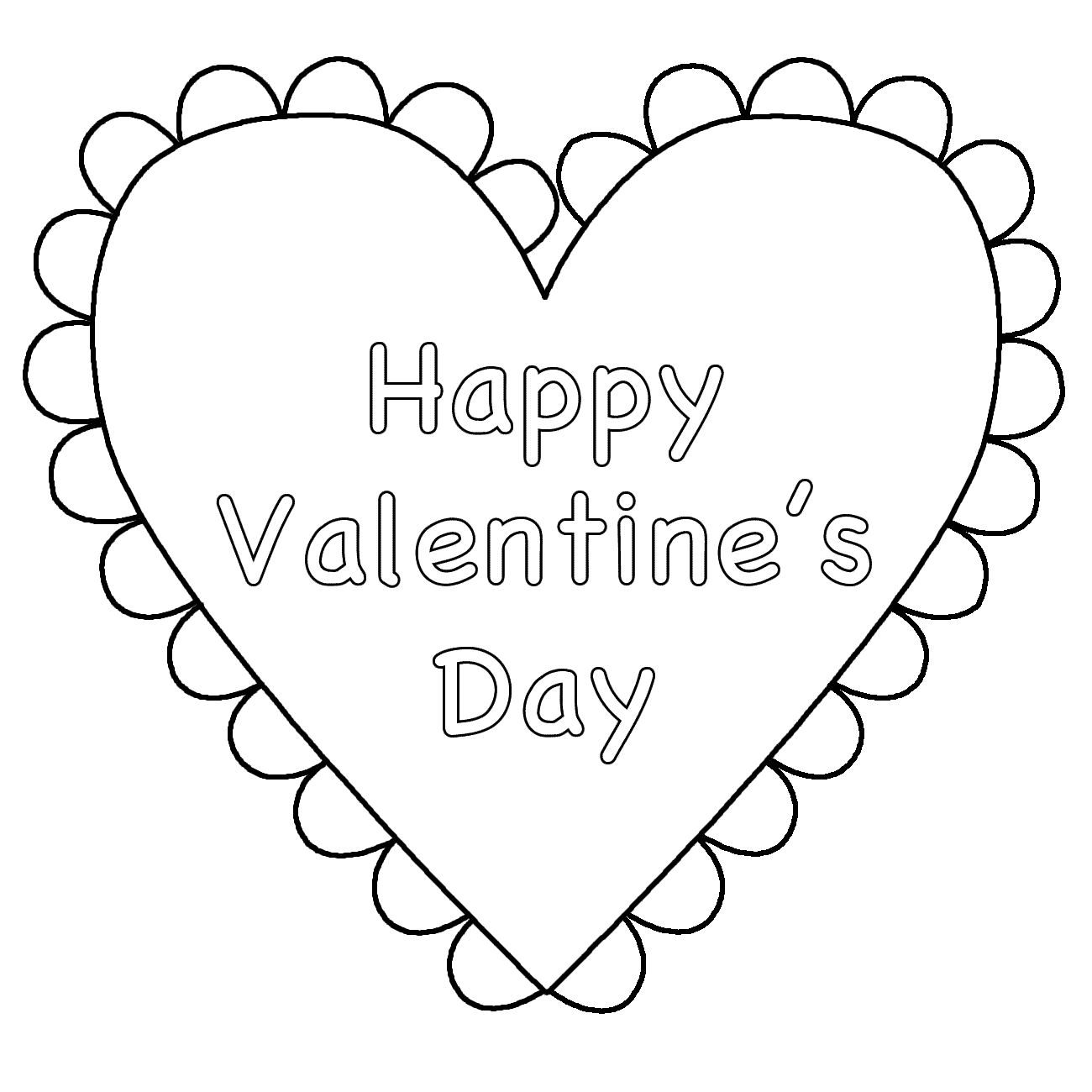 Download Coloring Pages: Hearts Free Printable Coloring Pages for Valentine's Day