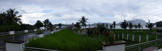 cloudy day looking at San Juanico bridge