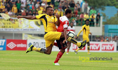 Barito Putra vs Persepam MU = 2-1 , Gol Bunuh diri detik akhir