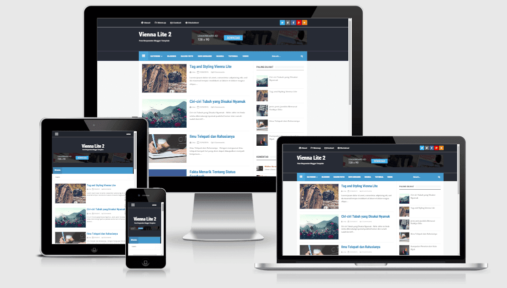 Vienna Lite 2 Responsive Blog Templates
