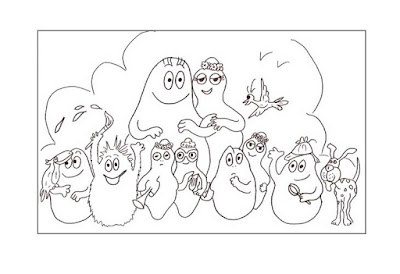 Barbapapa desenhos para colorir e imprimir