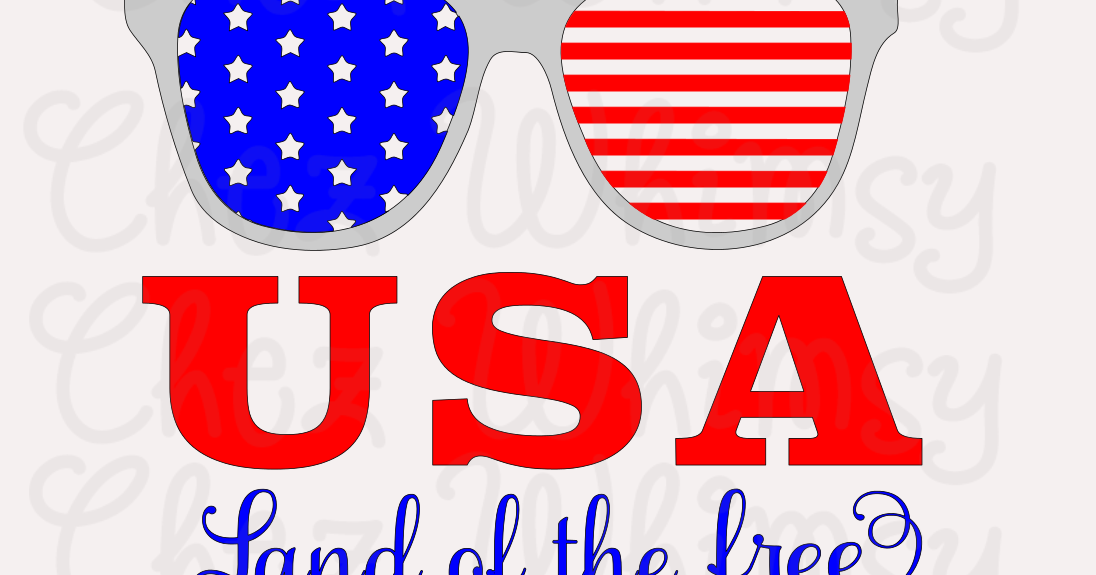 Download Chez Whimsy: USA SVG, SUNGLASSES SVG, 4TH OF JULY SVG