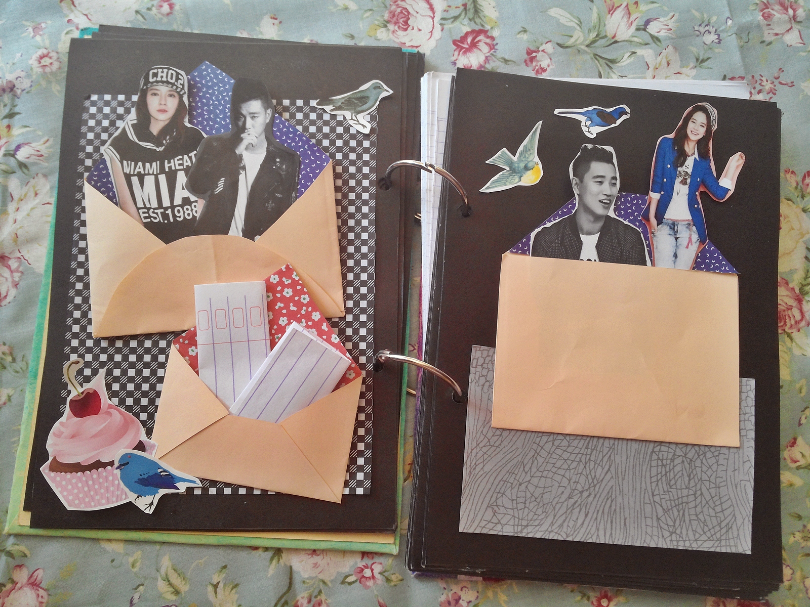 Membuat Scrapbook  Menghias Foto Pop Up in Envelope 