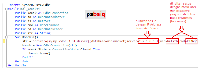 Client-Server pada VB.NET dengan MYSQL