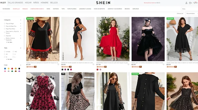 vestidos de shein precio