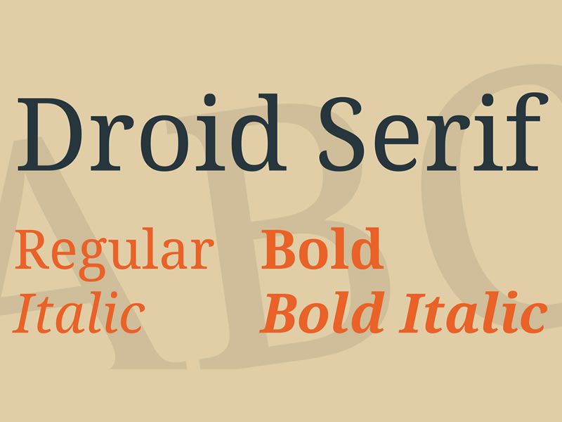 Droid Serif Free Web Font Family Droid Serif Free Web Font Family