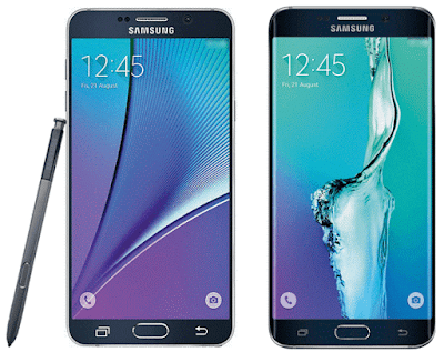 Latest ,version ,of, Samsung,Comparison between 6 and Yvonne Galaxy note5,