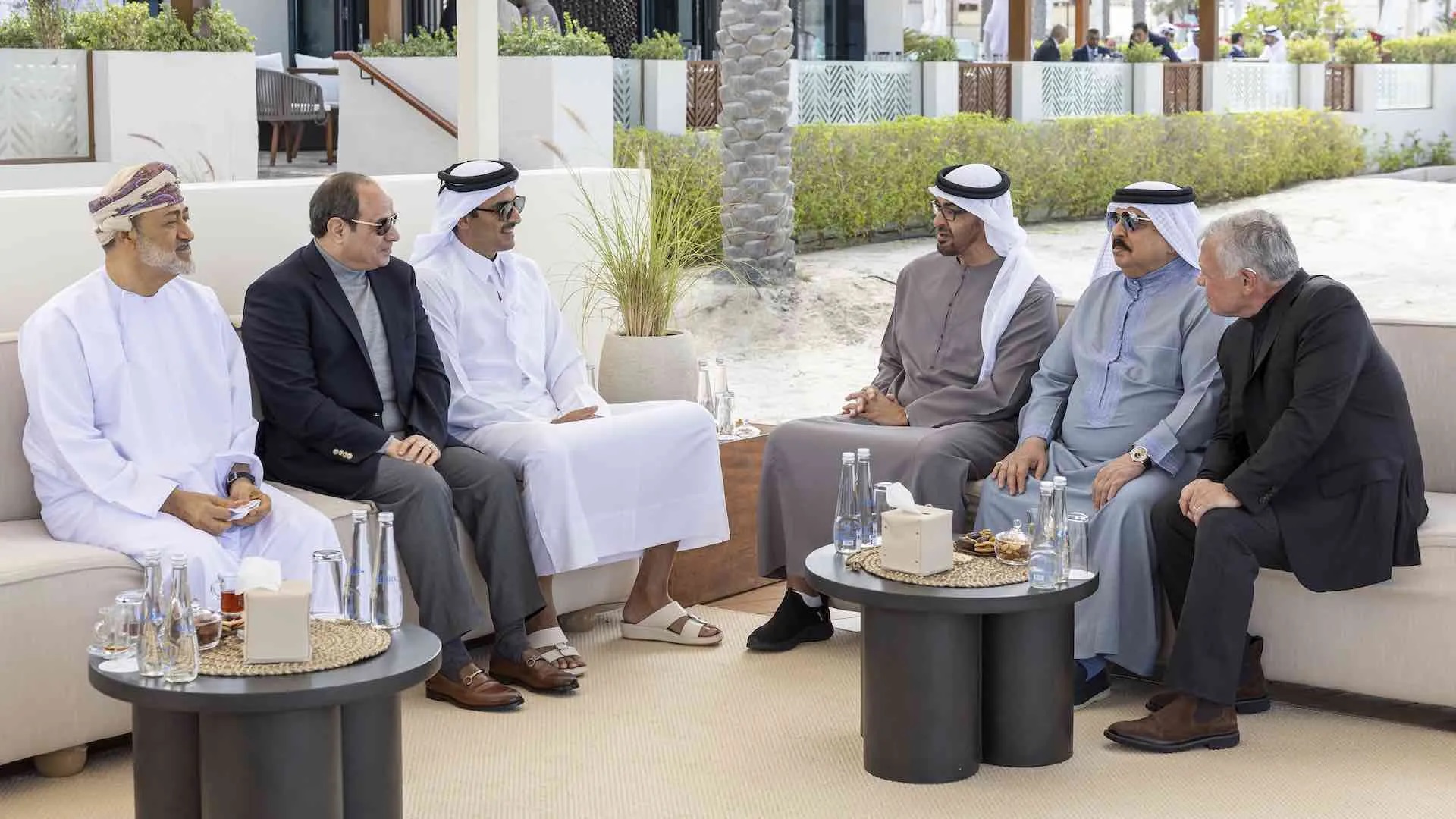 GCC, Egypt and Jordan leaders meet with Sheikh Mohamed
