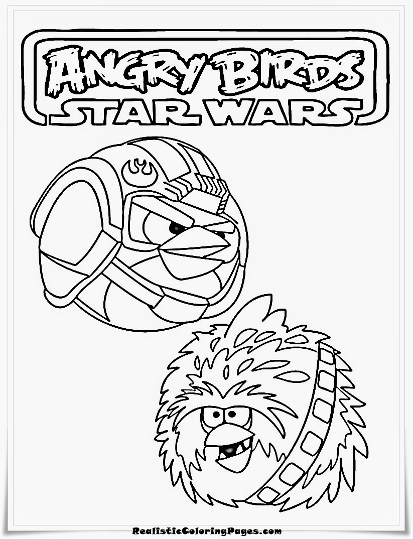 Printable Angry Birds Star Wars Coloring Pages 7