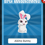 Tunnel Town - Albino Bunny Birth Announcement