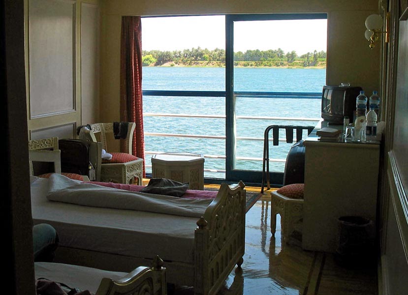 Room on a cruise liner on the river Nile