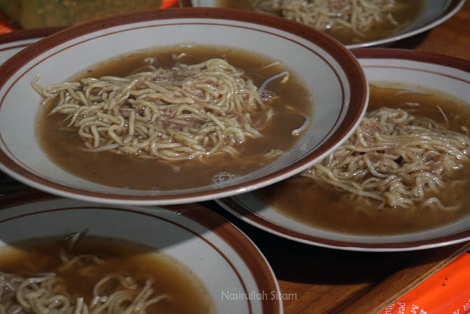 Kuliner Mie Koba Bangka siap disajikan