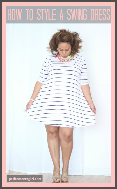  Curvy, Petite Outfit Ideas | Professional Casual Chic Fashion and Style Inspiration | Plus Size Fashion | Summer Fashion | OOTD | How to style a swing dress - (Weekend Style)