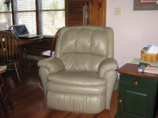 leather rocking recliner