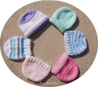 Hats-preemie-baby-pattern link-easy-crochet-knit