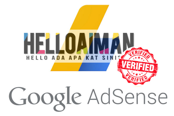 Akhirnya! Akaun Adsense Sudah Verified 