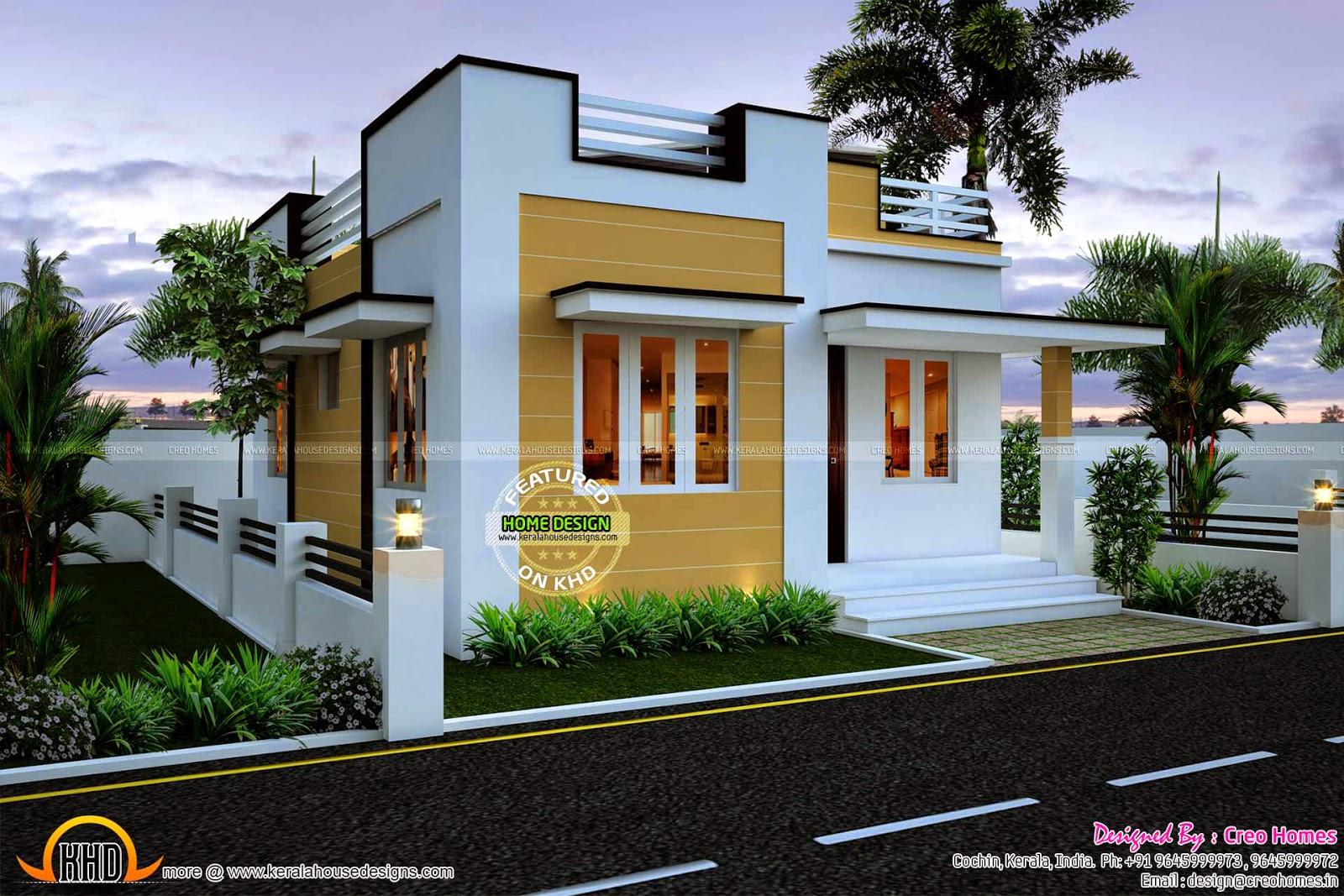 545 Sq Ft Beautiful Kerala Home Plan with Budget of 5 to 7 