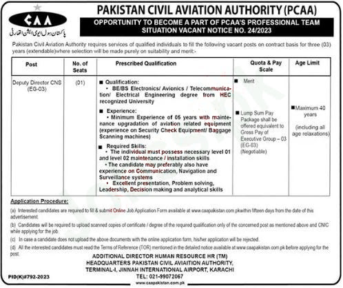 Civil Aviation Authority CAA Jobs 2023 Apply Online