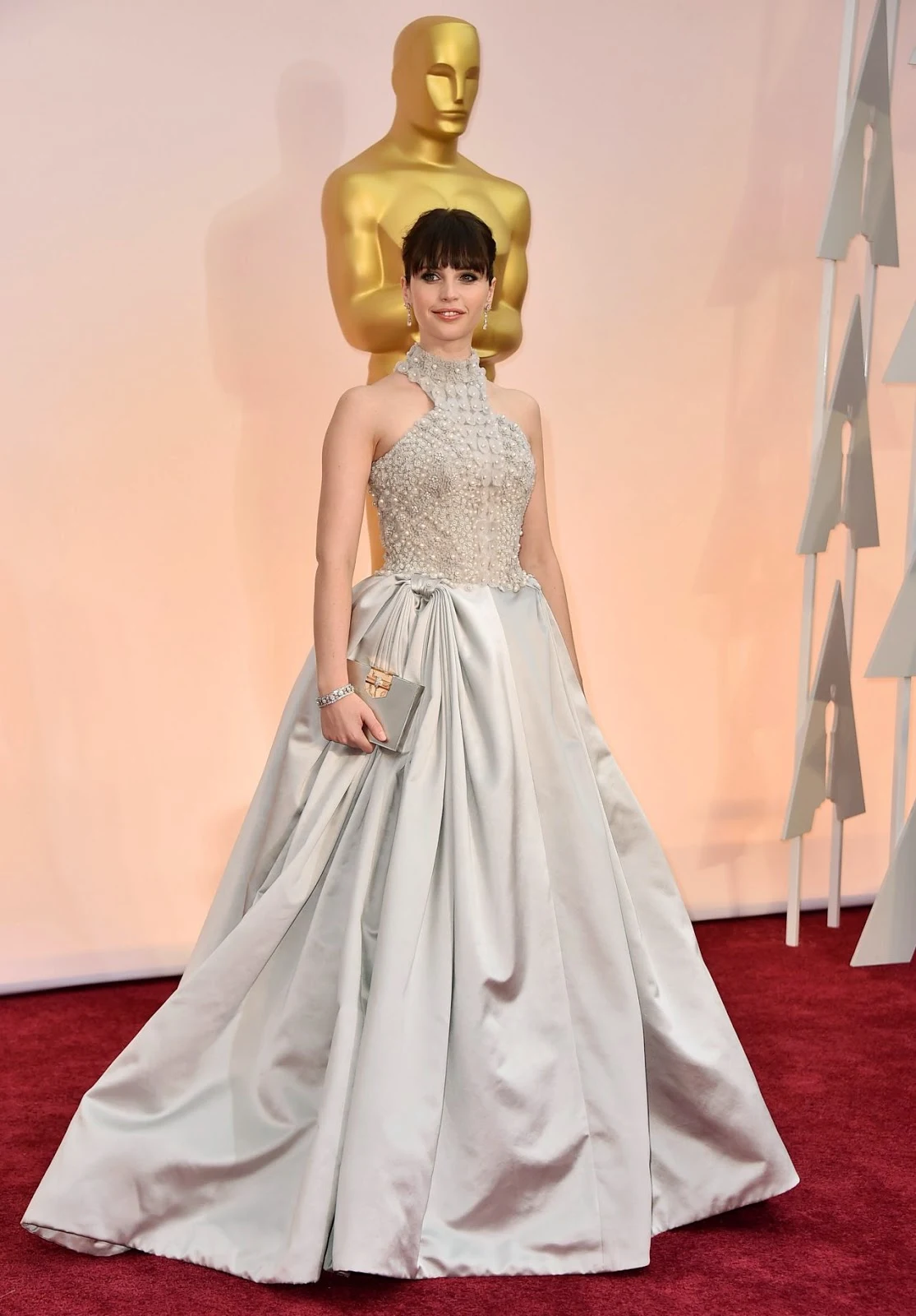 Felicity Jones – 2015 Oscars Red Carpet in Hollywood