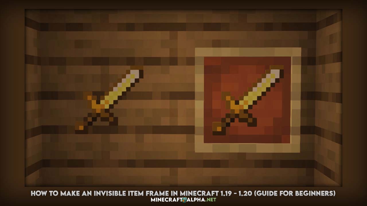 How to Make an Invisible Item Frame in Minecraft (Without Resource Pack)
