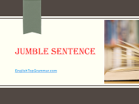 Jumble sentence definition and example