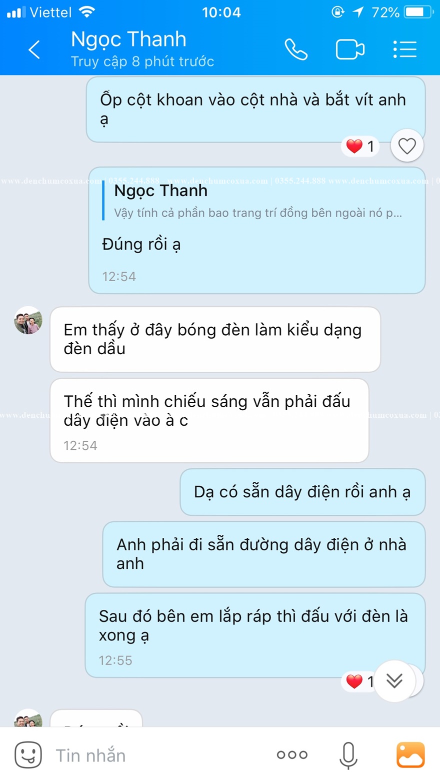 [Khách chốt]: Khi đến xem trực tiếp đèn treo nhà thờ gỗ 3 gian tại Thạch Thất[Khách chốt]: Khi đến xem trực tiếp đèn treo nhà thờ gỗ 3 gian tại Thạch Thất