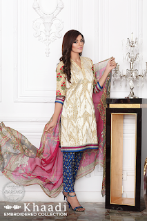 Khaadi Embroidered Winter Dresses 2016-2017 For Women