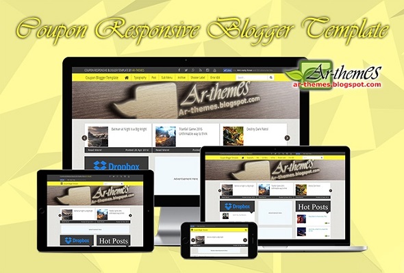 Coupon Responsive Blogger Template Preview